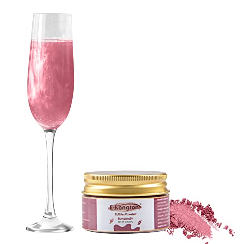 E-Kongton Burgundian Edible Glitter Dust: 7g essbarer Glitter für Getränke, Fondant, Kuchen, Kekse, Schokolade und mehr, lebensmittelechter Glitterstaub, essbares Metallic-Pulver, vegan und glutenfrei E-Kongton Burgundian Edible Glitter Dust: 7g essbarer Glitter für Getränke, Fondant, Kuchen, Kekse, Schokolade und mehr, lebensmittelechter Glitterstaub, essbares Metallic-Pulver, vegan und glutenfrei von E-Kongton