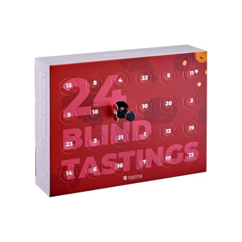 E-TASTING Adventskalender 24 Blindverkostungen 24 Weine zur Blindverkostung Rotwein/Weißwein/Rosé Geschenkidee für Männer/Frauen Weihnachten 24 x 20 ml E-Tasting von E-TASTING