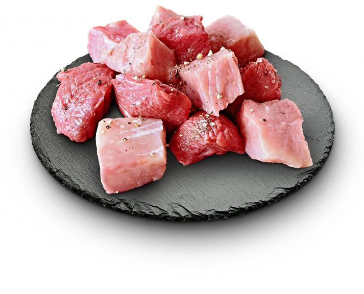 Gulasch gemischt Rind/Schwein Gulasch gemischt Rind/Schwein von E&H Fleisch u. Wurstwaren
