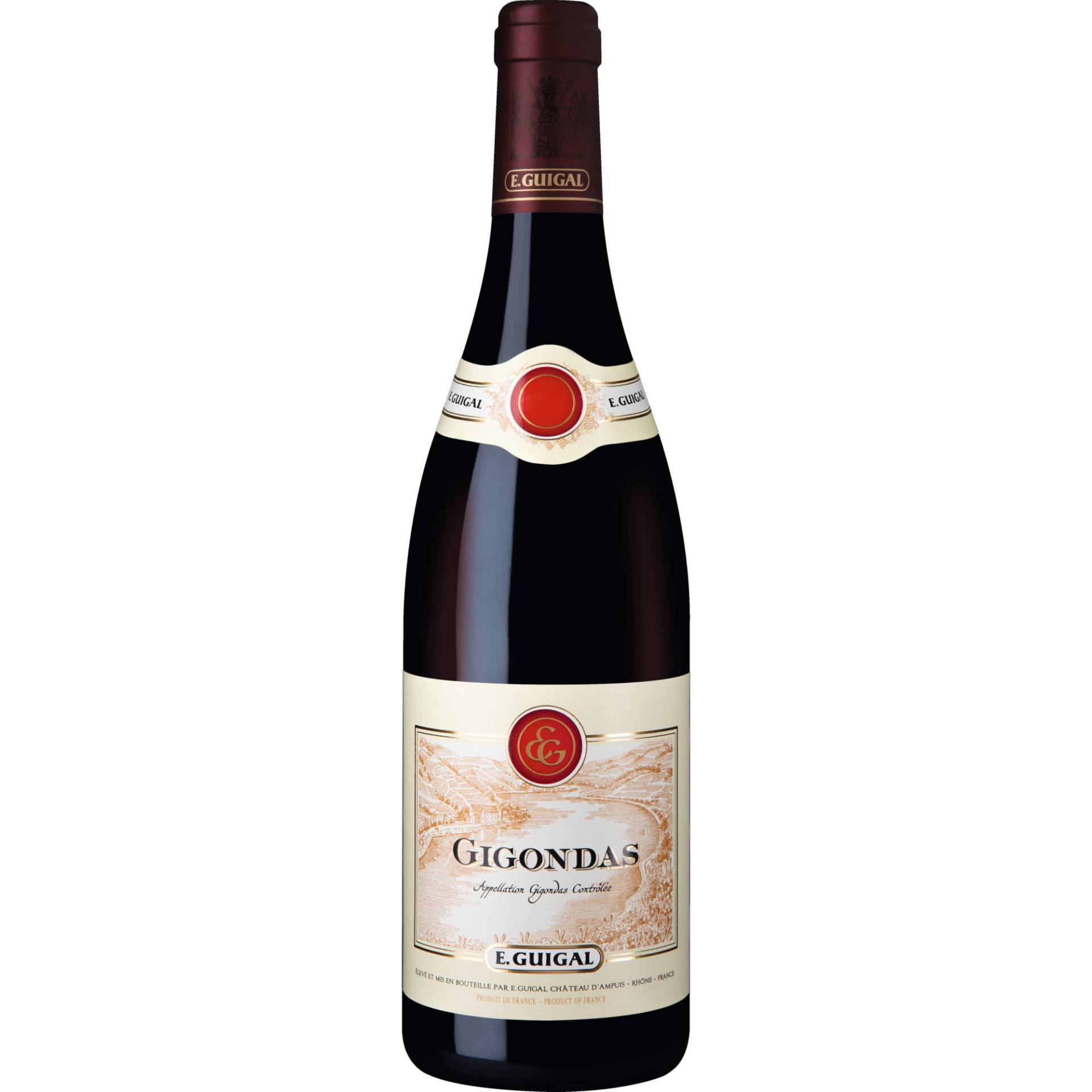 Guigal Gigondas, Gigondas AOP, Rhône, 2020, Rotwein Guigal Gigondas, Gigondas AOP, Rhône, 2020, Rotwein von E. Guigal, Château d'Ampuis, Rhône, France