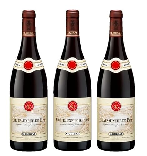 3x 0,75l - 2018er - E. Guigal - Château d'Ampuis - Châteauneuf-du-Pape A.O.P. - Rhône - Frankreich - Rotwein trocken von E. Guigal - Château d'Ampuis