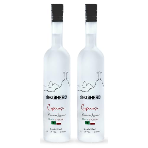 2x destilHERO Cupuaçu Premium Likör - 700ml alc. 32% vol. Der exotische Geschmack aus Brasilien von E.M.V.W. DESTILHERO