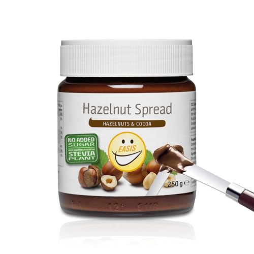 EASIS Cremiger Haselnuss-Kakao Brotaufstrich Ohne Zuckerzusatz | Ideal Schokoladen-Haselnusscreme für Vollkornbrot, Snacks & Backwaren | Kein Zusatz von Aromen oder Farbstoffen | Einmachglas 250g EASIS Cremiger Haselnuss-Kakao Brotaufstrich Ohne Zuckerzusatz | Ideal Schokoladen-Haselnusscreme für Vollkornbrot, Snacks & Backwaren | Kein Zusatz von Aromen oder Farbstoffen | Einmachglas 250g von EASIS