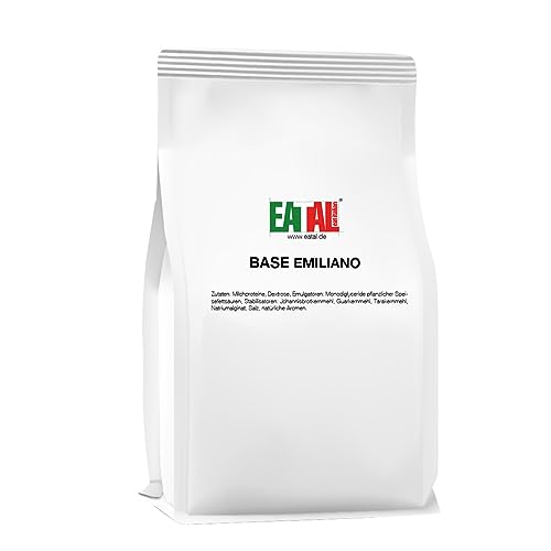 EATAL Base Emiliano 50 - Eisbasispulver - Eisbasis - Milcheisbasis - Eismischung - Eispulver | mit nur 4 Zutaten leckeres Eis zubereiten | 500g von EATAL eat italian