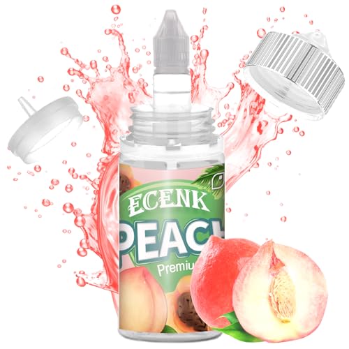 Ecenk Lebensmittelaroma - 30ml - Intensives Aroma - Food Flavour Drops - Hochdosiertes Lebensmittel Aroma, für Backen, Lebensmitteln, Vernebler, Nebelmaschinen, 100ml-DIY-Flasche (Pfirsich) Ecenk Lebensmittelaroma - 30ml - Intensives Aroma - Food Flavour Drops - Hochdosiertes Lebensmittel Aroma, für Backen, Lebensmitteln, Vernebler, Nebelmaschinen, 100ml-DIY-Flasche (Pfirsich) von Ecenk