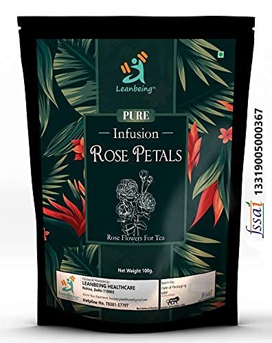 Green Velly Rose Petals 100Gm Shade Dried Gulab Patti For Tea, Skin, Face Mask For Fairness, Tanning & Glowing Skin | Herbal Tea von ECH
