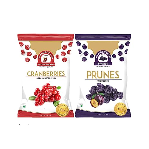 Grüne Velly-Trockenfrüchte-Kombination aus Pflaumen, 200 g + ganze Cranberry, 200 g Grüne Velly-Trockenfrüchte-Kombination aus Pflaumen, 200 g + ganze Cranberry, 200 g von ECH