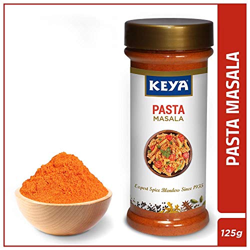 Indian Pure Delicious Keya Pasta Masala - For White and Red Sauce Pasta, 100% Pure, No Preservatives, 125 g von ECH