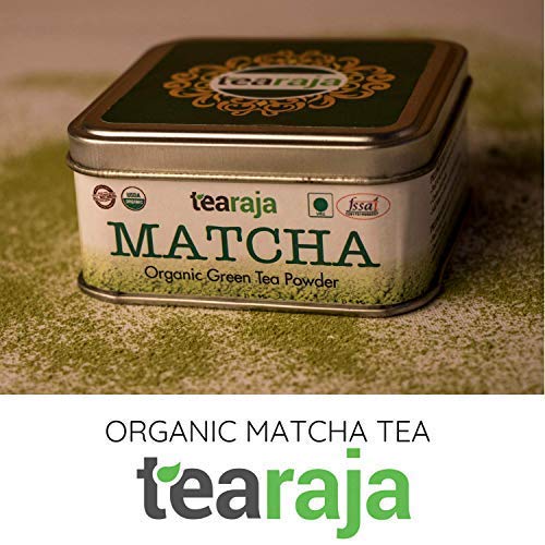 Natural Pure Herbal TeaRaja Organic Matcha Green Tea USDA Certified Stone Ground, Japanese Style, Instant Powerhouse, Enhance Weight Loss Journey, Detoxify Your Body, Get Fit Faster (30 g) von ECH