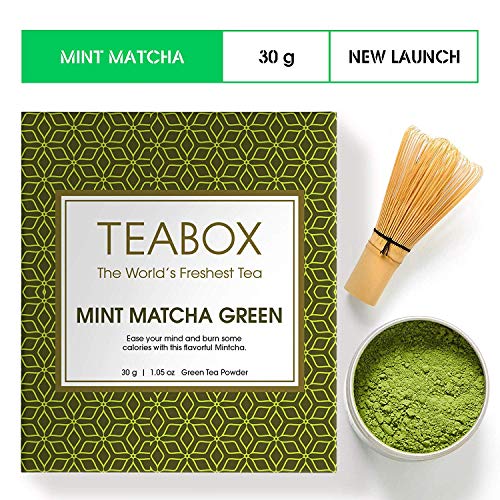 Natural Pure Herbal Teabox Japanese Mint Matcha Green Tea, 30g (15 Cups) | Rich in Antioxidants von ECH