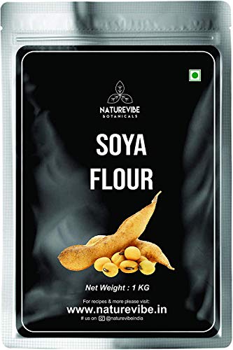 Naturevibe Botanicals Organic SOYA Flour, 1kg | Source of Protein and Iron von ECH