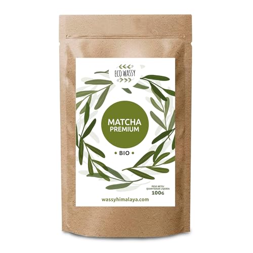 Japanischer Matcha-Tee, Premium-Qualität, Pulver. 100% Natürlich. Grüntee-Reduzierer, Kraftvolle Entgiftung Und Antioxidans. Rein Gezüchteter Matcha - Herkunft: Japan (100Gr) von ECO WASSY