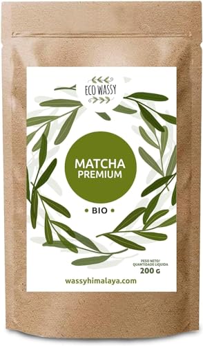 Japanischer Matcha-Tee, Premium-Qualität, Pulver. 100% Natürlich. Grüntee-Reduzierer, Kraftvolle Entgiftung Und Antioxidans. Rein Gezüchteter Matcha - Herkunft: Japan (200Gr) von ECO WASSY