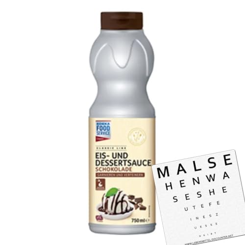 Eis Topping Schokolade 750 ml Flasche | Schokoladen Sauce für Eisdielen, Cafés, Restaurants | Ideal für Eisbecher & Desserts von EDEKA Foodservice + gratis Lebensmittel-Discounter Bierdeckel Eis Topping Schokolade 750 ml Flasche | Schokoladen Sauce für Eisdielen, Cafés, Restaurants | Ideal für Eisbecher & Desserts von EDEKA Foodservice + gratis Lebensmittel-Discounter Bierdeckel von EDEKA