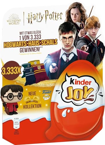 Kinder Joy Harry Potter 2024 Quidditch 4er Pack 4x20g mit Gewinnspiel Original Kinder Schokolade Ei mit Überraschung aktuelle Sonderedition von EDEKA