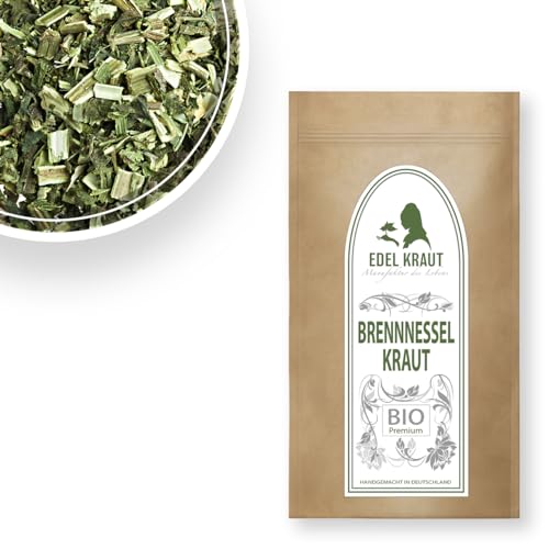 Brennnessel Tee BIO 1000g | EDEL KRAUT | 100% reines BIO Brennnesselkraut inkl. Brennnesselblätter getrocknet & geschnitten - 1kg PREMIUM Brennnesseltee von EDEL KRAUT Manufaktur des Lebens