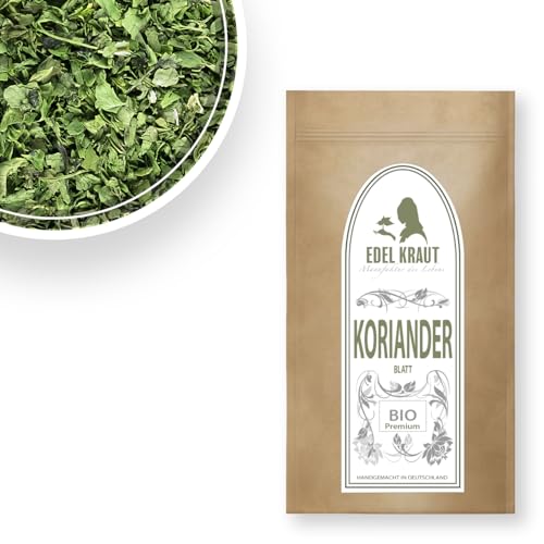 Korianderblätter BIO 500g | EDEL KRAUT - Premium Koriander Blätter getrocknet - 100% naturrein - aus kontrolliert biologischem Anbau von EDEL KRAUT Manufaktur des Lebens