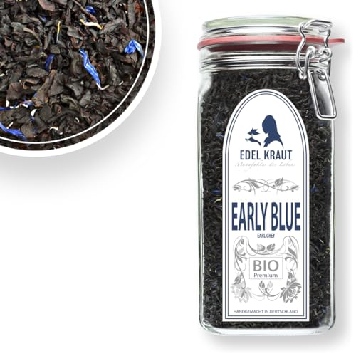 BIO Schwarzer Tee Earl Grey Blue von EDEL KRAUT Manufaktur des Lebens