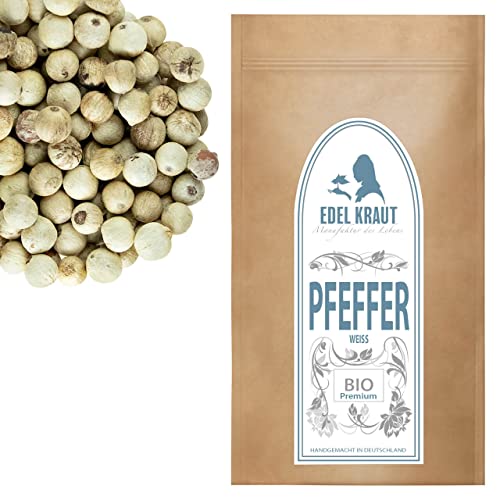 EDEL KRAUT I BIO Weißer Pfeffer 500g Tüte - Premium Qualität aus deutscher Manufaktur - frei von Zusatzstoffen - 100% Naturrein von EDEL KRAUT Manufaktur des Lebens