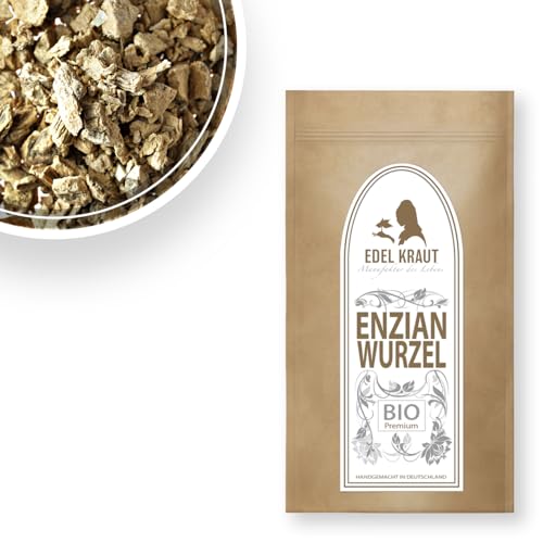 EDEL KRAUT | BIO Enzianwurzel geschnitten - Premium organic yello gentian root 250g von EDEL KRAUT Manufaktur des Lebens