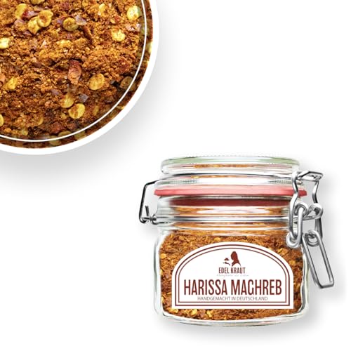 EDEL KRAUT | BIO Harissa Maghreb im Premium Glas 125g | Indische Gewürze im Glas von EDEL KRAUT Manufaktur des Lebens