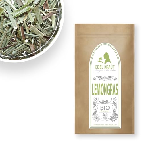 Zitronengras Tee BIO 100g | EDEL KRAUT - BIO LEMONGRAS TEE geschnitten - Zitronengras getrocknet - Premium organic lemongrass tee - Frei von jeglichen Zusätzen von EDEL KRAUT Manufaktur des Lebens