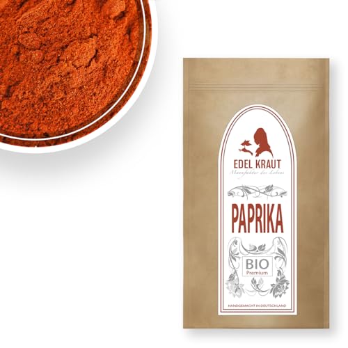 Paprika edelsüß BIO 500g | EDEL KRAUT - 100% naturreines BIO Paprikapulver - PREMIUM Paprikagewürz - organic sweet pepper powder - ohne jegliche Zusatzstoffe von EDEL KRAUT Manufaktur des Lebens