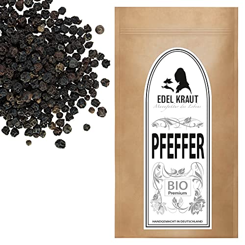 EDEL KRAUT | BIO Pfeffer schwarz ganz - premium organic pepper black 500g von EDEL KRAUT Manufaktur des Lebens