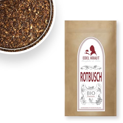 Rooibos Tee BIO 1kg | EDEL KRAUT - 1000g Premium Roibusch Tee - BIO Rotbusch Tee geschnitten - kbA - roiboos tea - frei von jeglichen Zusatzstoffen - Reubusch Tee - Rooibos Tee lose in BIO Qualität von EDEL KRAUT Manufaktur des Lebens