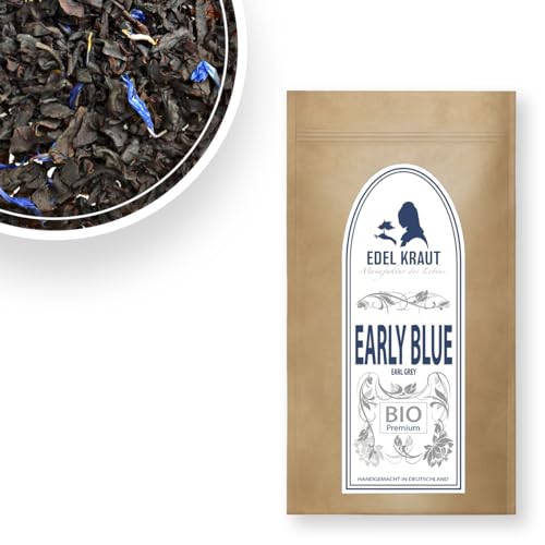 EDEL KRAUT | BIO Schwarzer Tee EARL GREY EARLY BLUE | Premium Black Tea Organic 250g von EDEL KRAUT Manufaktur des Lebens