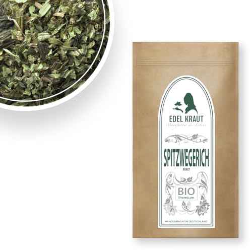 EDEL KRAUT | BIO Spitzwegerichkraut Tee geschnitten - Premium Spitzwegerich - plantain leaves tea 1000g von EDEL KRAUT Manufaktur des Lebens
