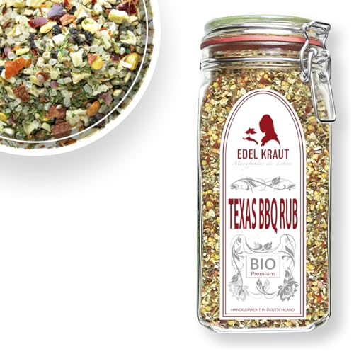 BIO Texas BBQ Rub 850g BIO Gewürzmischung | EDEL KRAUT - 100% naturrein - Premium Gewürze & Gewürzmischungen - frei von jeglichen Zusatzstoffen - kontrolliert biologischer Anbau von EDEL KRAUT Manufaktur des Lebens