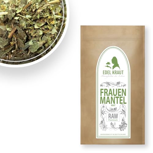 Frauenmanteltee 100g | EDEL KRAUT FRAUENMANTEL - 100% reines Frauenmantelkraut (Alchemilla vulgaris) frei von jeglichen Zusatzstoffen - Premium Lady's Mantle herb 500g von EDEL KRAUT Manufaktur des Lebens