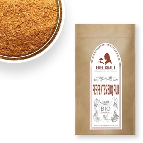 EDEL KRAUT I BIO PERFEKTES Barbecue DRY Rub 250g Tüte - Premium Qualität aus deutscher Manufaktur - frei von Zusatzstoffen - 100% Naturrein von EDEL KRAUT Manufaktur des Lebens