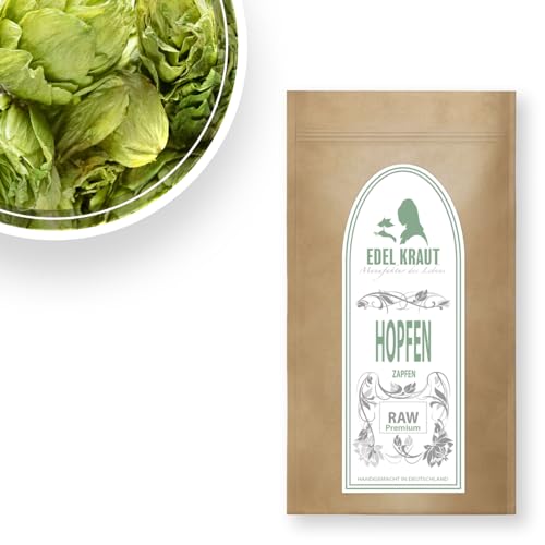 Hopfenzapfen 100g | EDEL KRAUT - Premium Hopfentee aus 100% naturreinen Hopfenzapfen ganz getrocknet frei von jeglichen Zusatzstoffen - Kräutertee aus traditionellen Anbaupflanzen von EDEL KRAUT von EDEL KRAUT Manufaktur des Lebens