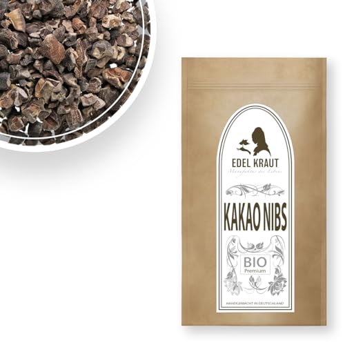Kakao Nibs BIO 250g | EDEL KRAUT - 100% naturreine rohe Kakaonibs BIO aus kontrolliert biologischem Anbau, frei von jeglichen Zusatzstoffen - organic raw cacao nibs von EDEL KRAUT Manufaktur des Lebens