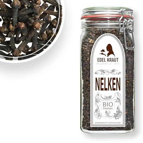 NELKEN ganz BIO 550g Gewürznelken im Glas - Clove Organic | EDEL KRAUT - 100% naturrein - Premium Gewürze & Gewürzmischungen - frei von jeglichen Zusatzstoffen - kontrolliert biologischer Anbau von EDEL KRAUT Manufaktur des Lebens