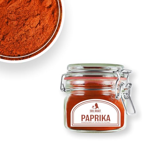 Paprika edelsüß BIO 125g im Premium Drahtbügelglas | EDEL KRAUT - 100% naturreines BIO Paprikapulver - PREMIUM Paprikagewürz - organic sweet pepper powder - ohne jegliche Zusatzstoffe von EDEL KRAUT Manufaktur des Lebens