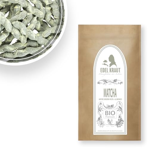 BIO Matcha Busiata 250g | EDEL KRAUT - 100% Nudel aus antikem Urgetreide (bronzegezogen) Urkorn Pasta aus Hartweizengries mit Superfood - Vollkornnudeln - WENIG GLUTEN von EDEL KRAUT Manufaktur des Lebens
