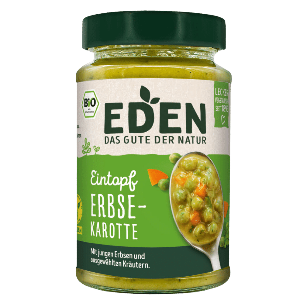 Bio Eintopf Erbse-Karotte Bio Eintopf Erbse-Karotte von EDEN