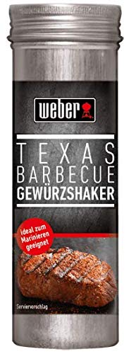 Premium Qualität Gewürz EDORA Streudose Streuer WEBER GRILL WEBER Texas BBQ Gewürzshaker 90 Gramm von Edora
