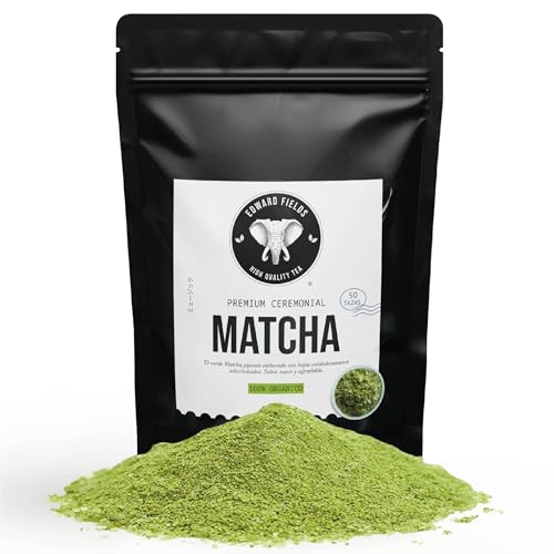 Edward Fields Tea ® - Single Origin Bio-Grüntee in großen Mengen aus China. Bio-Grüntee von Hand geerntet mit natürlichen und biologischen Zutaten, 100g. (Matcha Premium 30g) von EDWARD FIELDS HIGH QUALITY TEA