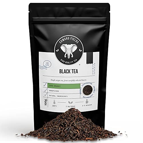 Edward Fields Tea ® - Single Origin Bio-Schwarztee in großen Mengen aus China. Von Hand gesammelter Bio-Schwarztee mit natürlichen und ökologischen Zutaten, 100 Gramm. von EDWARD FIELDS HIGH QUALITY TEA