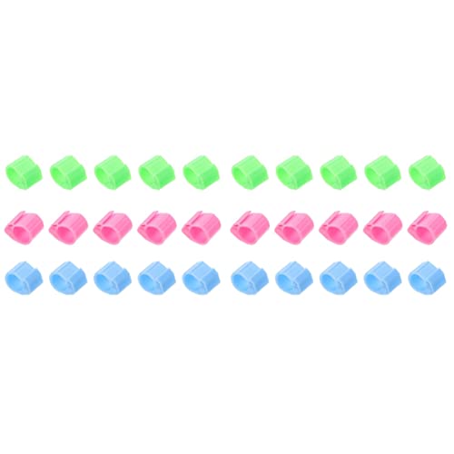 ❀ Fußringe for Vögel, Beinringe for Geflügelvögel, 20 Stück. Distinguish Lovebird Farm Finch Geflügelzubehör Brieftaubenküken Vögel Hühnerbandclip – Tauben verwenden privates Werkzeug for Voliere ( Co von EFARMA