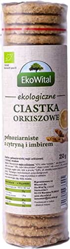 Vollkorn-Dinkelkekse mit Zitrone und Ingwer BIO 250 g von EKOWITAL