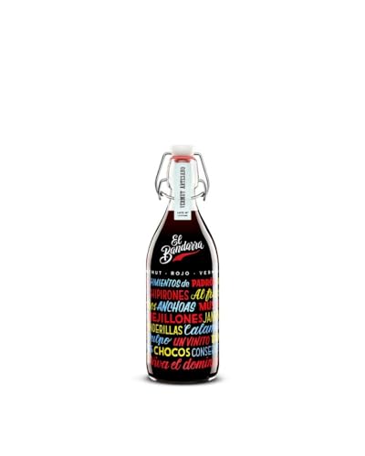 El Bandarra Rojo | Roter Vermouth aus Barcelona | Hergestellt aus Macabeu Trauben | Bittersüßer Aperitif | Mit Eis servieren oder als Teil eines Cocktails | 500 ml | 15% alc. von EL BANDARRA