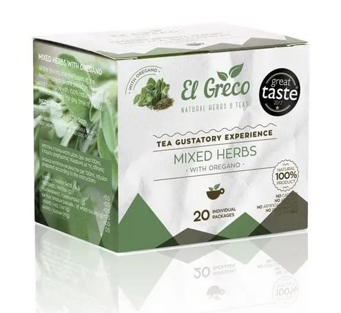 EL GRECO Kräutertee gemischt mit Oregano, Griechischer EL GRECO, 26 Gramm von EL GRECO