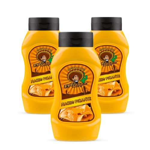 El Guapo Nacho Picant 3x435g – Neu und Verbessert Nacho Sauce - Käse Geschmack - Cremige und scharfe Nacho Käsesauce Perfekt für jeden Anlass oder mexikanisches Gericht – Dip, Sauce oder Topping El Guapo Nacho Picant 3x435g – Neu und Verbessert Nacho Sauce - Käse Geschmack - Cremige und scharfe Nacho Käsesauce Perfekt für jeden Anlass oder mexikanisches Gericht – Dip, Sauce oder Topping von EL GUAPO