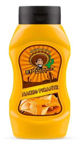 El Guapo Nacho Picant – Neu und Verbessert Nacho Sauce - Käse Geschmack - Cremige und scharfe Nacho Käsesauce Perfekt für jeden Anlass oder mexikanisches Gericht – Dip, Sauce oder Topping - 435 g El Guapo Nacho Picant – Neu und Verbessert Nacho Sauce - Käse Geschmack - Cremige und scharfe Nacho Käsesauce Perfekt für jeden Anlass oder mexikanisches Gericht – Dip, Sauce oder Topping - 435 g von EL GUAPO