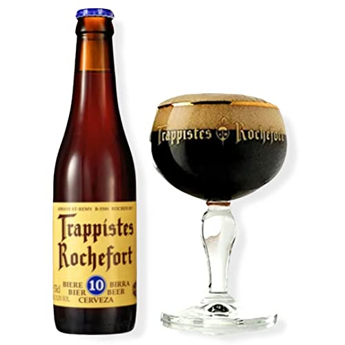 Trappist Rochefort 10 Bier (0,33l) 11,3% VOL. Flaschen inkl. Pfand MEHRWEG Beer Cerveza (12) von EL LOBO
